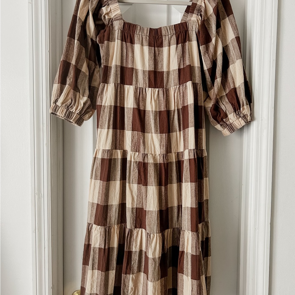Neuflora Brown and Cream Dress